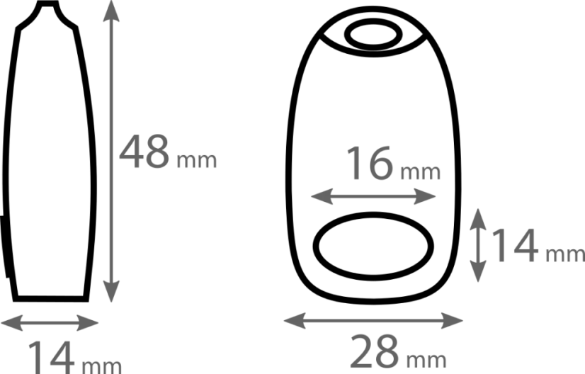 Vypínač XAVER-1 čierny