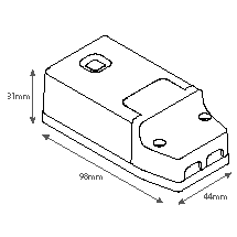 Zestaw 2x FENIX-1 srebrny/biały + X21