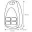 Vypínač XAVER-4 čierny
